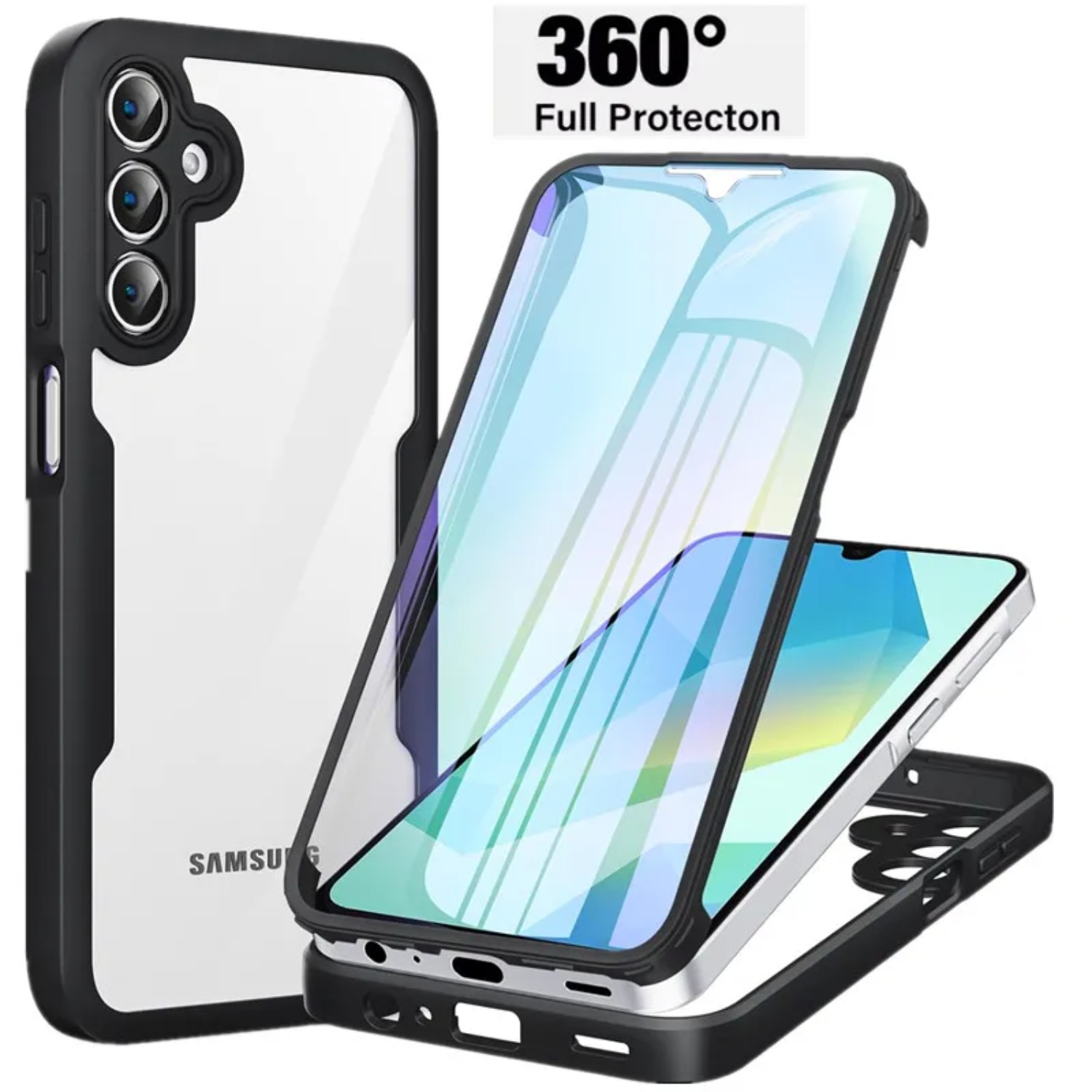 Heavy Duty 360 Full Body Protective Case - Heavy Duty เคลียร์ 360 ° กรณีร่างกายเต็มรูปแบบสําหรับ
