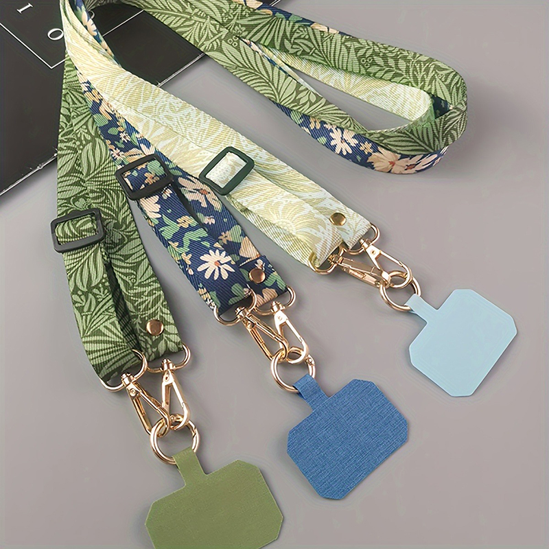 Crossbody Lanyard Neck Strap Case - ทาสีCrossbodyโทรศัพท์มือถือสายคล้องคอปรับคอแขวนเชือกพร้อมปะเก็นคลิปAnti-Lost Universalเคสโทรศัพท์Lanyards
