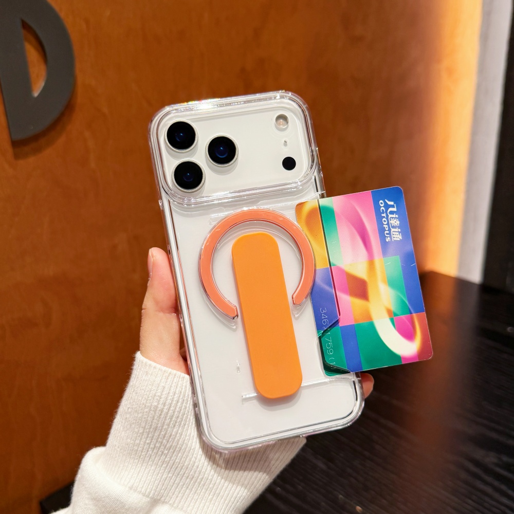 Clear Shockproof Bumper Case - เคสใสสำหรับใส่การ์ด รองรับ Magsafe สำหรับ iPhone 17