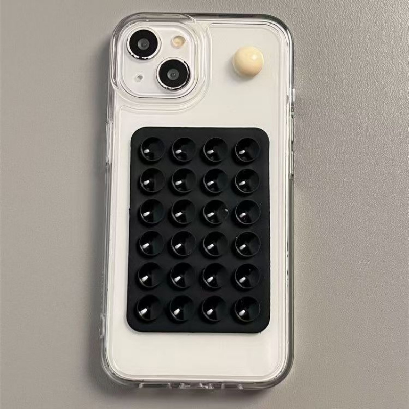 Phone Cases - เคสโทรศัพท์ซิลิโคนพร้อมที่ยึดติดแน่น ไม่ลื่น ฐานยึดแบบสุญญากาศ ยึดเกาะได้ดี สำหรับถ่ายเซลฟี่และวิดีโอ