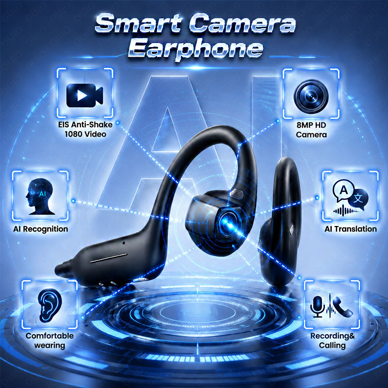 Earphones - หูฟังอัจฉริยะ AI รุ่นใหม่ พร้อมกล้อง HD 800W