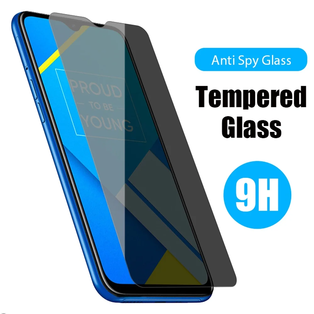 Anti Spy Privacy Glass Case - เคสป้องกันการสอดแนมสำหรับ vivo y55s 5g พร้อมฟิล์มกันรอยหน้าจอ สำหรับ