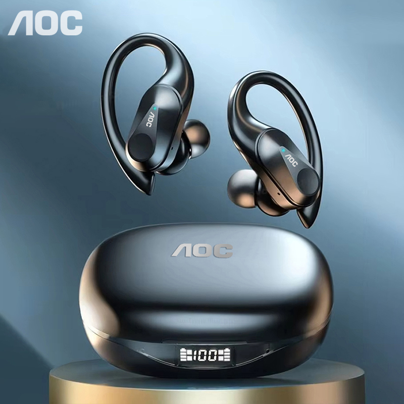 Phone Cases - ช้อยส์ AOC ชุดหูฟังกีฬาไร้สายบลูทูธ 6.0 หูฟังกันน้ำ LED