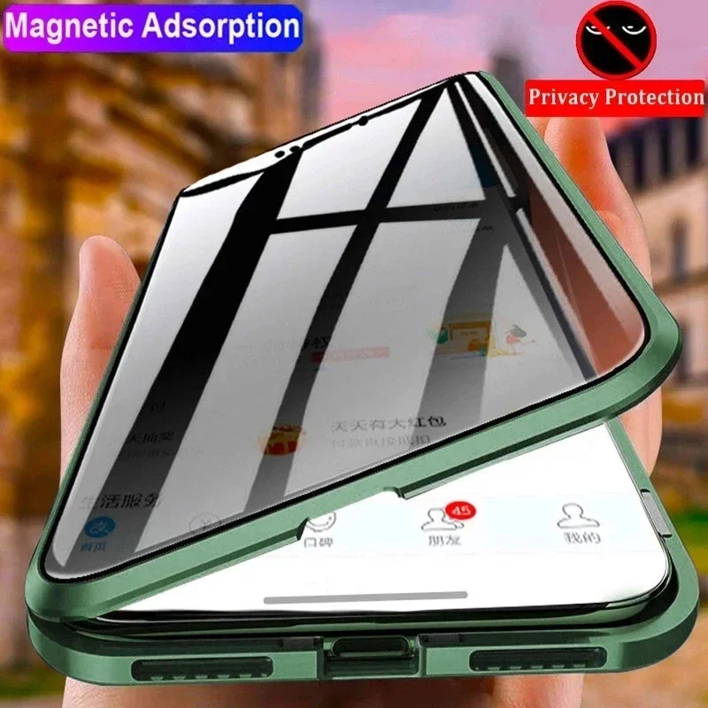 Anti Spy Privacy Glass Case - เคสโทรศัพท์กันมองลอกแบบสองด้าน กระจกนิรภัย สำหรับ OPPO Reno 14