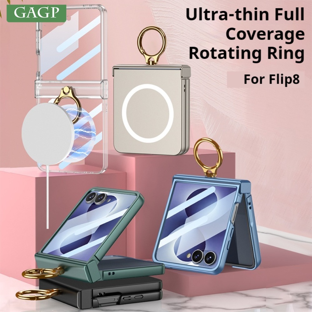 Screen Protectors - ที่จับโทรศัพท์แบบหมุนได้หรูหราทำจากโลหะสำหรับเคส Magsafe สำหรับ Samsung Galaxy Z