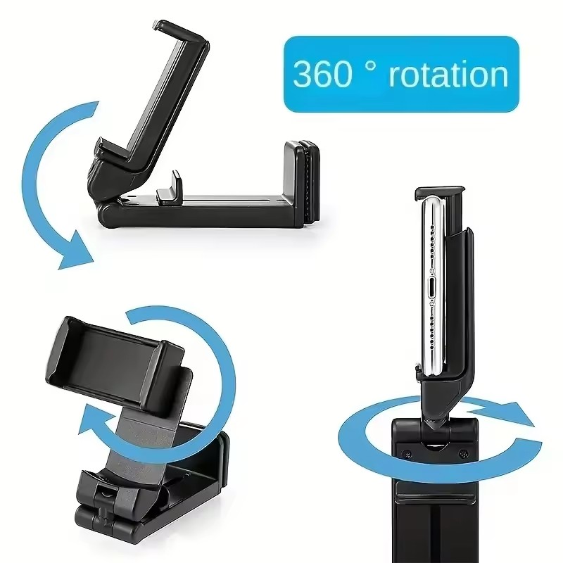 Phone Stands - ขาตั้งสมาร์ทโฟนอเนกประสงค์สำหรับที่นั่งรถไฟ ปรับระดับได้ ใช้ถ่ายเซลฟี่ ที่วางโทรศัพท์สำหรับเครื่องบิน พกพาสะดวก ใช้ได้บนโต๊ะเดินทางและในเที่ยวบิน