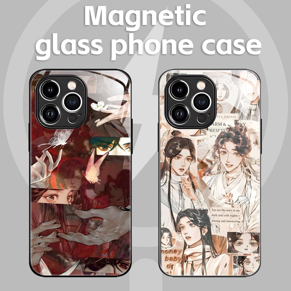 Screen Protectors - อะนิเมะร้อนสวรรค์อย่างเป็นทางการ's Blessingเคสโทรศัพท์สําหรับiPhone 16 15 14 13