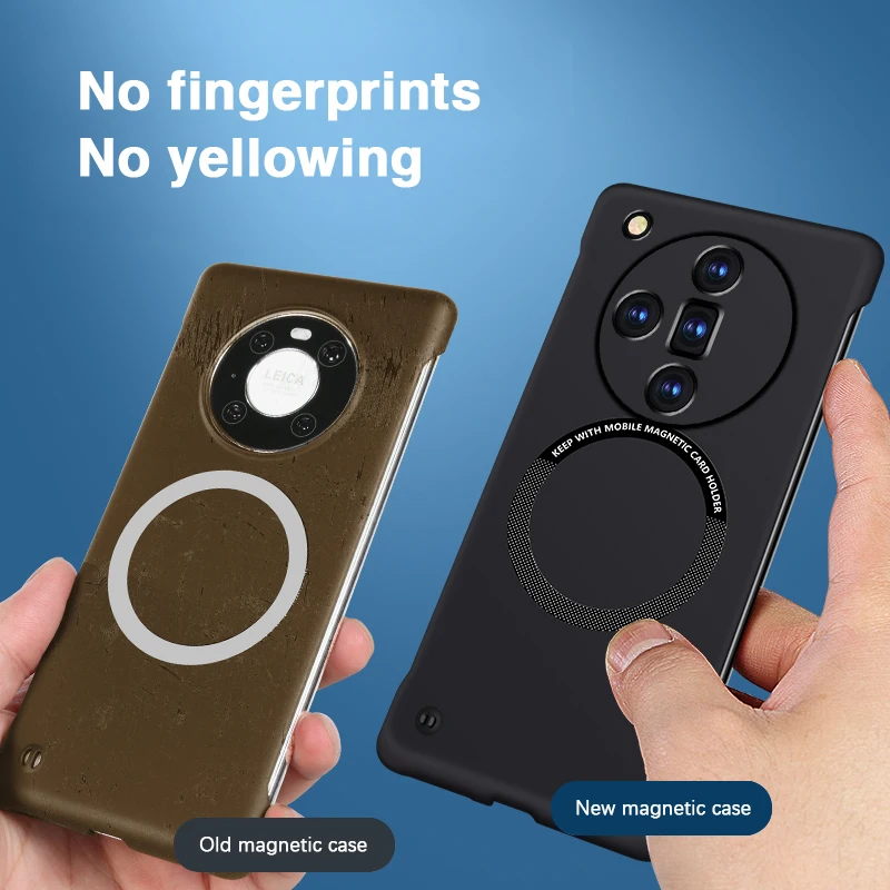Ultra Thin Frameless Phone Cover - เคสโทรศัพท์ชาร์จไร้สายแม่เหล็กบางเฉียบสำหรับออปโป้ ไฟนด์ X7 ค้นหา X7 อัลตร้า