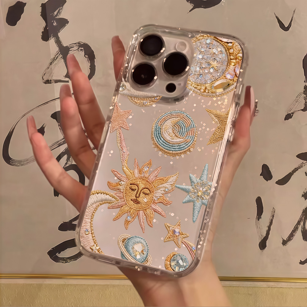 เคสโทรศัพท์ลายดวงดาวและพระจันท - Clear Shockproof Bumper Case บทวิจารณ์และราคา