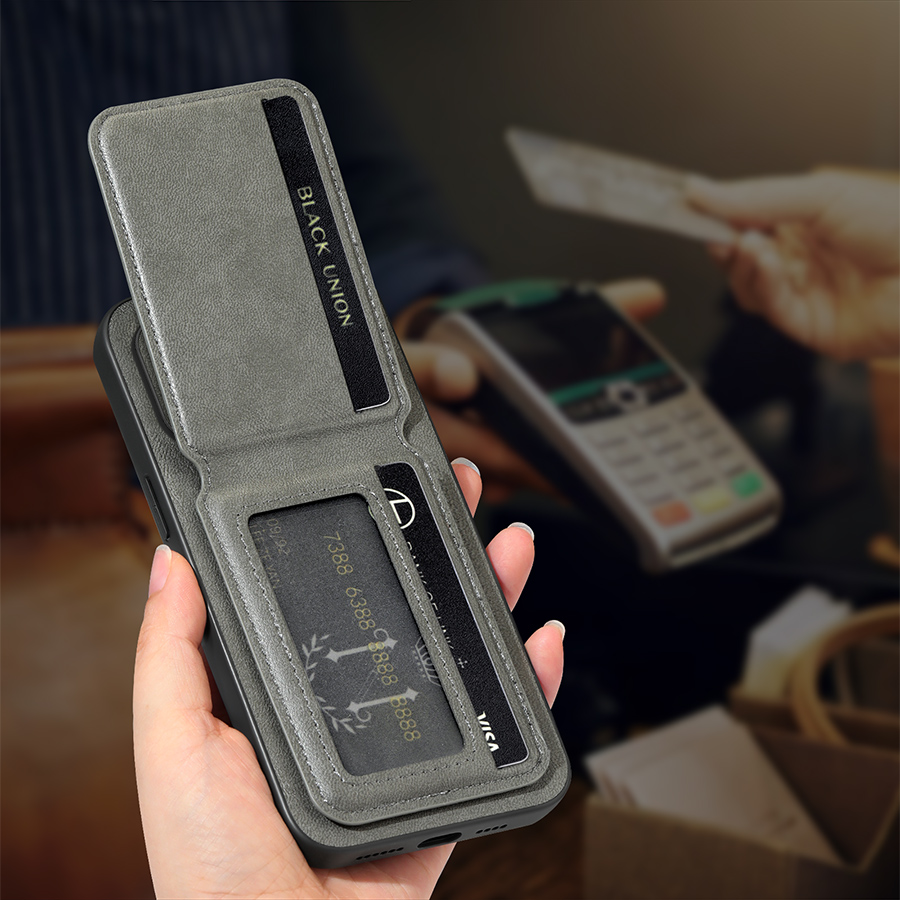 Wallet Card Holder Phone Case  - Leather Wallet Card Holder Phone Cover บทวิจารณ์และราคา