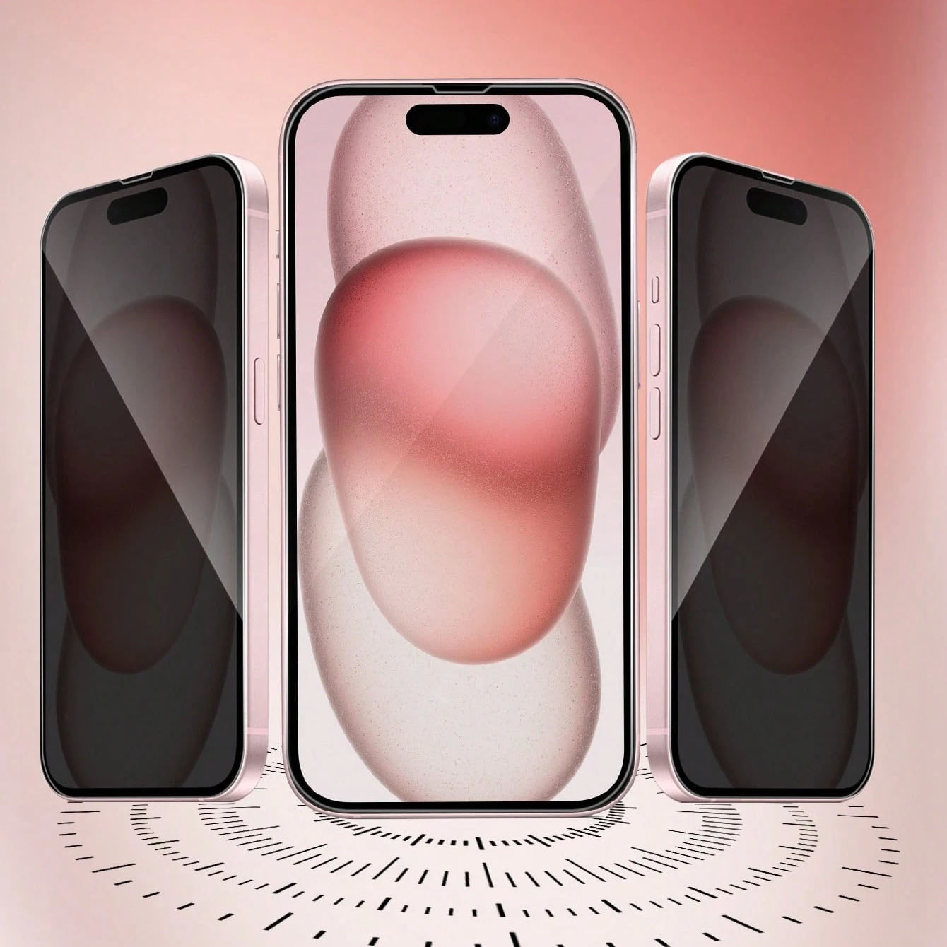 ฟิล์มกันรอยหน้าจอ 3 ชิ้น, ใช้ไ - Anti Spy Privacy Glass Case บทวิจารณ์และราคา