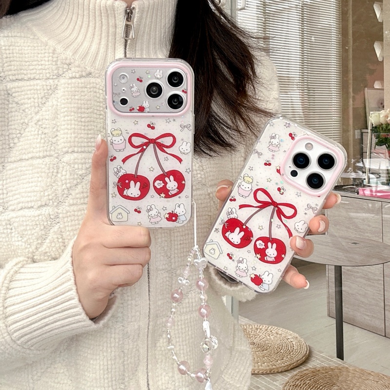 เคสโทรศัพท์ลายการ์ตูนมิฟฟี่เชอ - Cute Cartoon Wrist Strap Silicone Case บทวิจารณ์และราคา