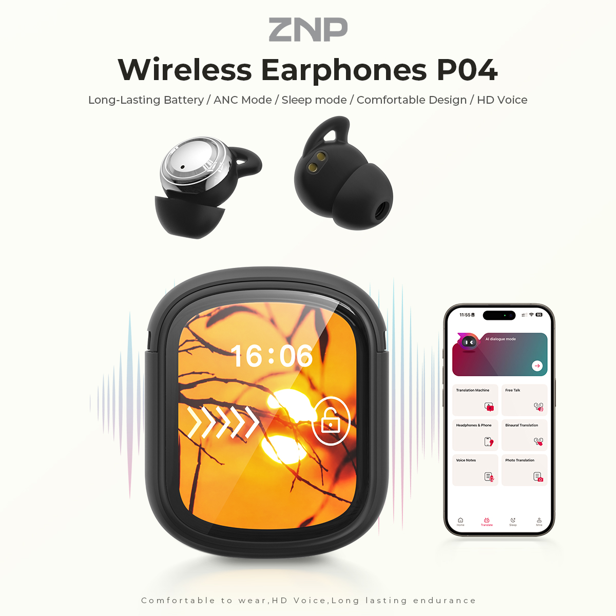 หูฟังช่วยการนอนหลับ ZNP P04 พร - Earphones บทวิจารณ์และราคา