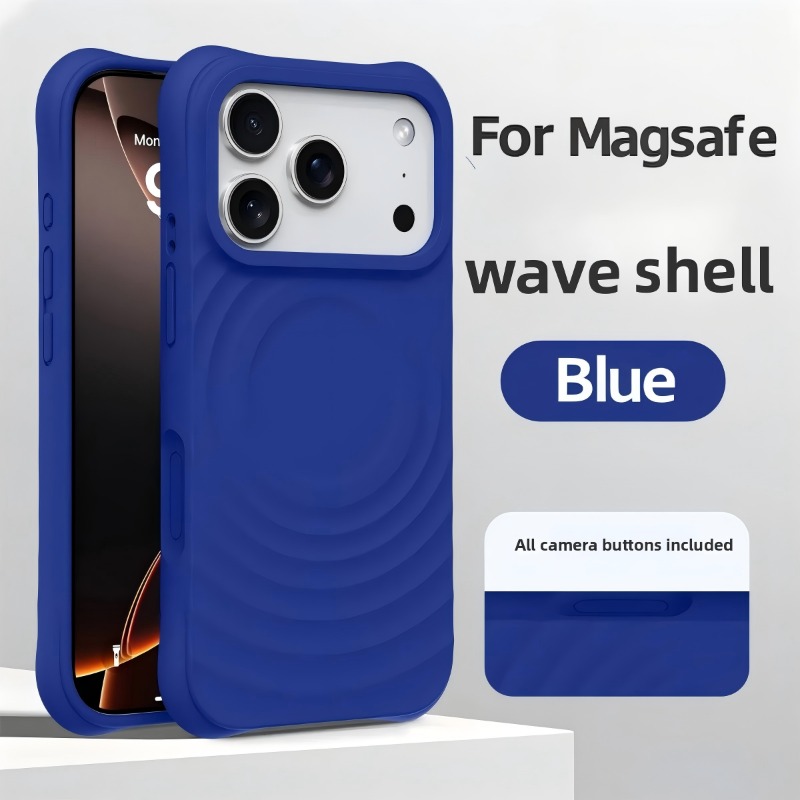 เคสซิลิโคนเหลวรุ่นใหม่ลายคลื่น - Liquid Silicone Magnetic Phone Case บทวิจารณ์และราคา