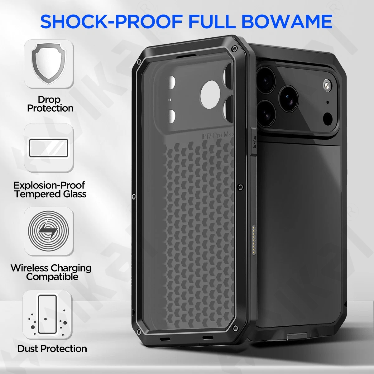เคสสำหรับ iPhone 17 16 15 14 1 - Heavy Duty 360 Full Body Protective Case บทวิจารณ์และราคา