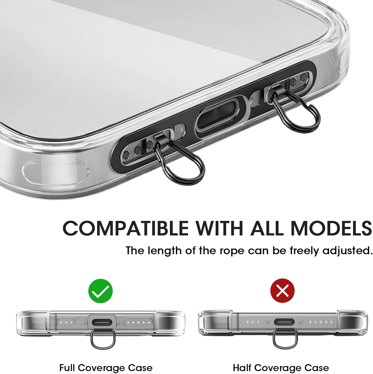 สายคล้องโทรศัพท์มือถือ, รูห่วง - Crossbody Lanyard Neck Strap Case บทวิจารณ์และราคา