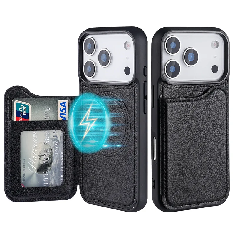 เคสโทรศัพท์แบบพับได้พร้อมช่องใ - Leather Wallet Card Holder Phone Cover บทวิจารณ์และราคา