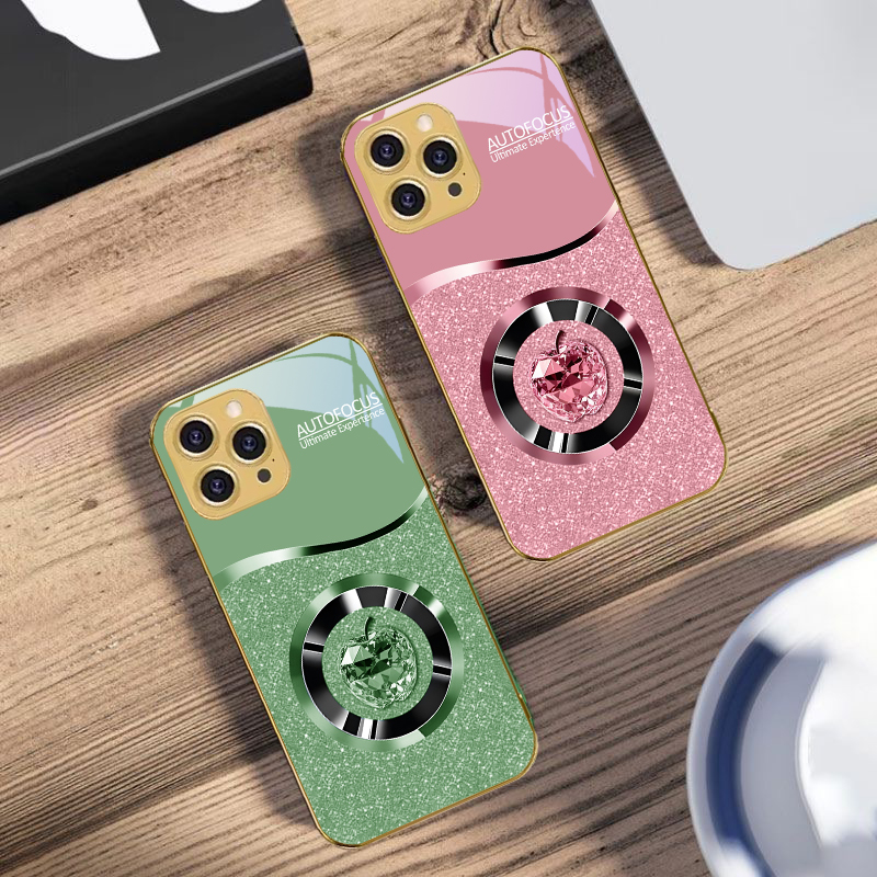 เคสโทรศัพท์กระจกนิรภัยสีทองสำห - Screen Protectors บทวิจารณ์และราคา