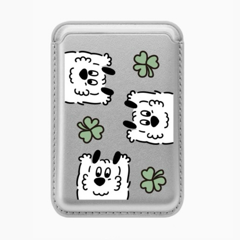 เคสโทรศัพท์ลายการ์ตูนน้องหมาน่ - Leather Wallet Card Holder Phone Cover บทวิจารณ์และราคา
