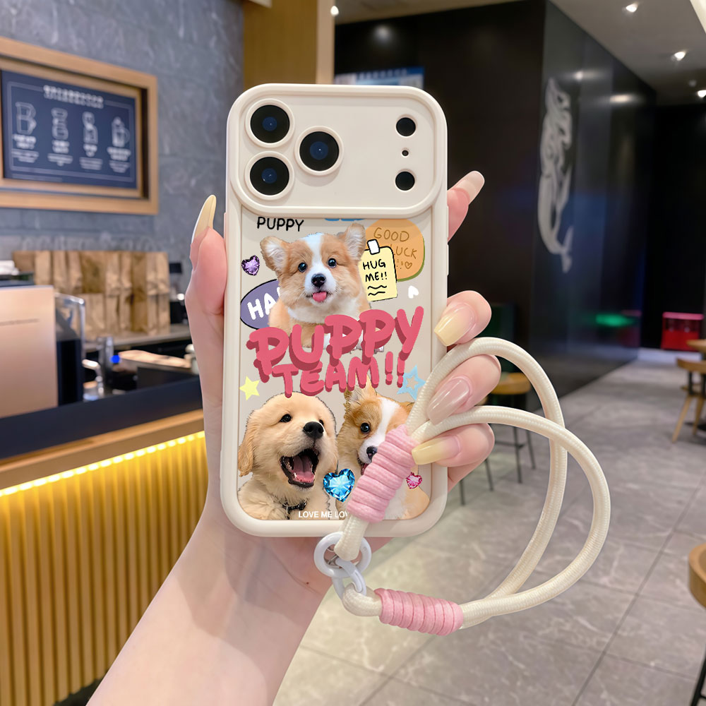 เคสโทรศัพท์แบบสายคล้องมือ สำหร - Cute Cartoon Wrist Strap Silicone Case บทวิจารณ์และราคา