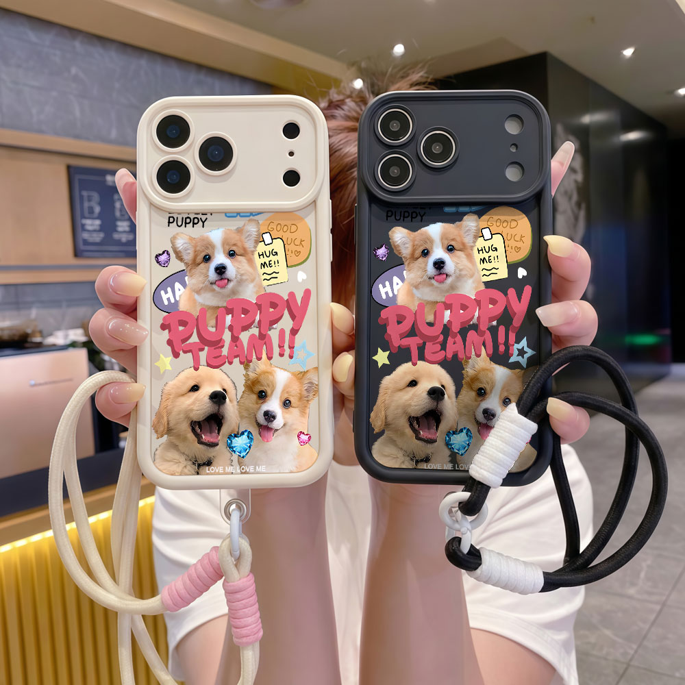 เคสโทรศัพท์แบบสายคล้องมือ สำหร - Cute Cartoon Wrist Strap Silicone Case บทวิจารณ์และราคา