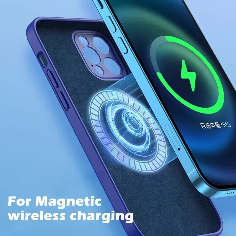 เคสซิลิโคนเหลวสำหรับ iPhone 18 - Liquid Silicone Magnetic Phone Case บทวิจารณ์และราคา