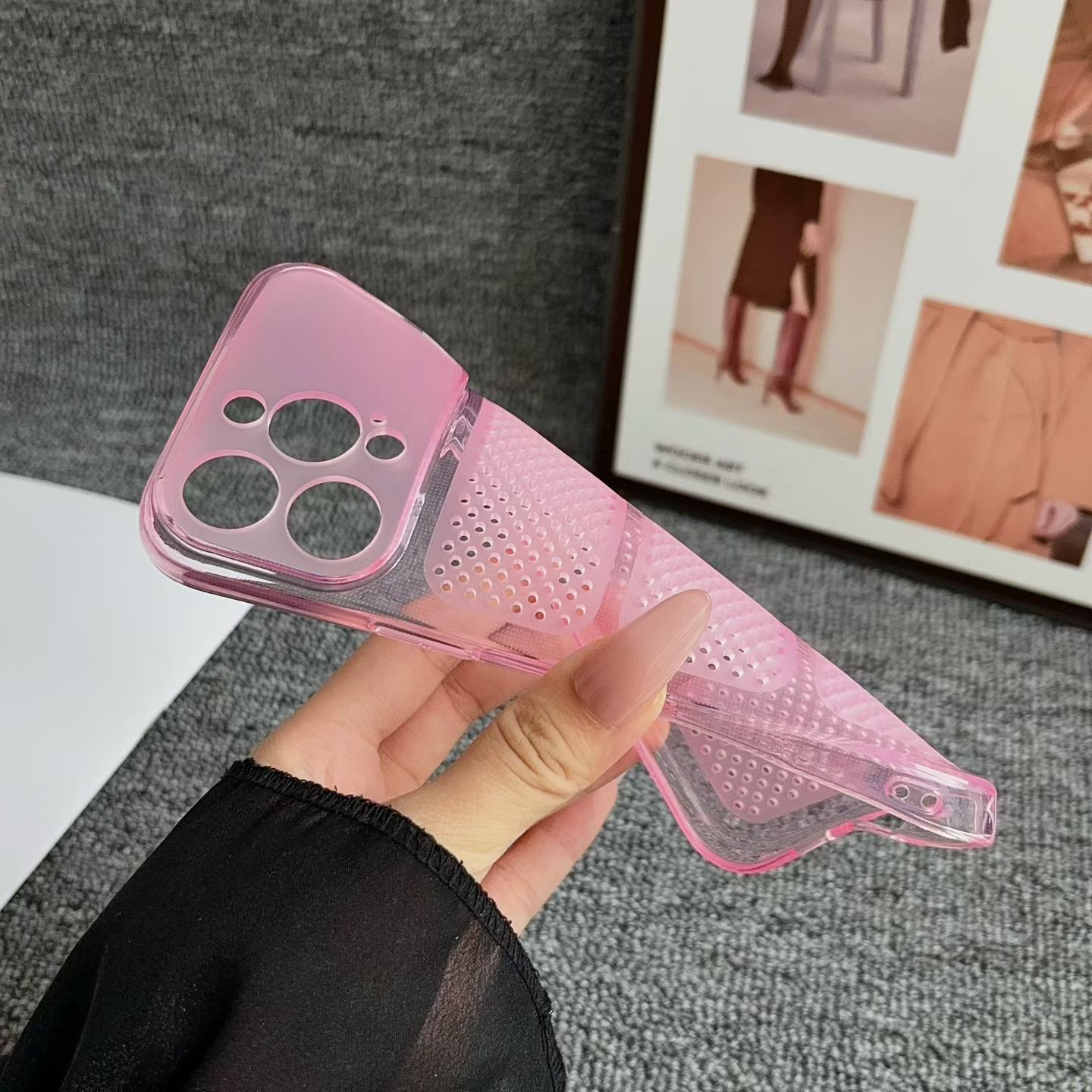 เคสโทรศัพท์สีสันสดใสแบบบางพิเศ - Heat Dissipation Mesh Breathable Case บทวิจารณ์และราคา