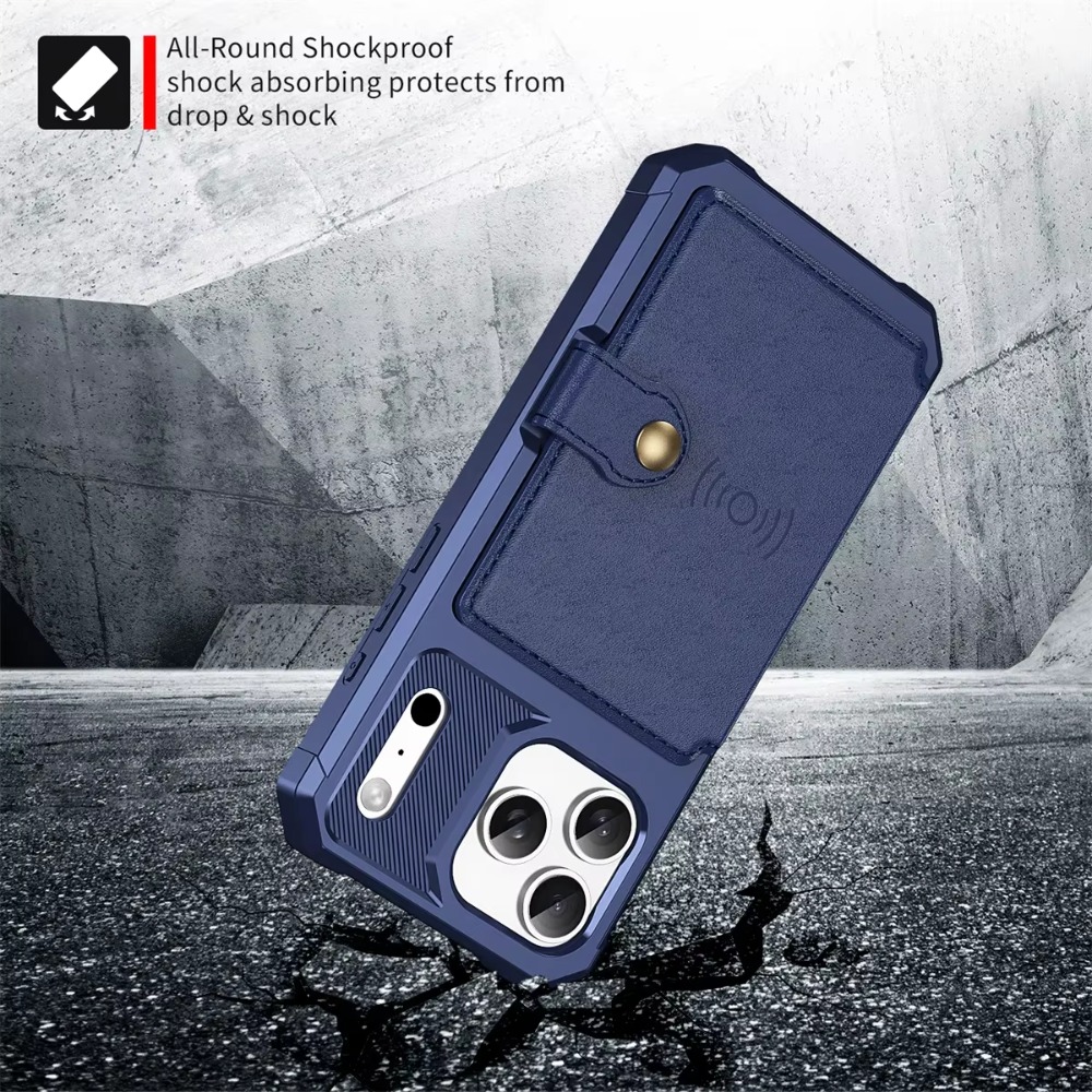 เคสโทรศัพท์แบบกระเป๋าใส่บัตรสำ - Leather Wallet Card Holder Phone Cover บทวิจารณ์และราคา