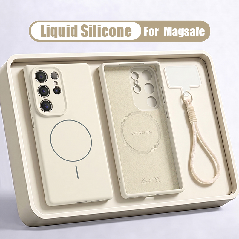 ซิลิโคนเหลวแม่เหล็กเชือกคล้องโ - Liquid Silicone Magnetic Phone Case บทวิจารณ์และราคา