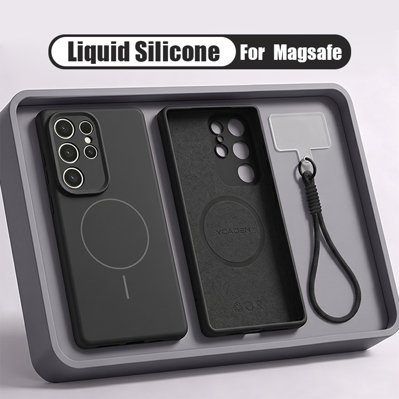 ซิลิโคนเหลวแม่เหล็กเชือกคล้องโ - Liquid Silicone Magnetic Phone Case บทวิจารณ์และราคา