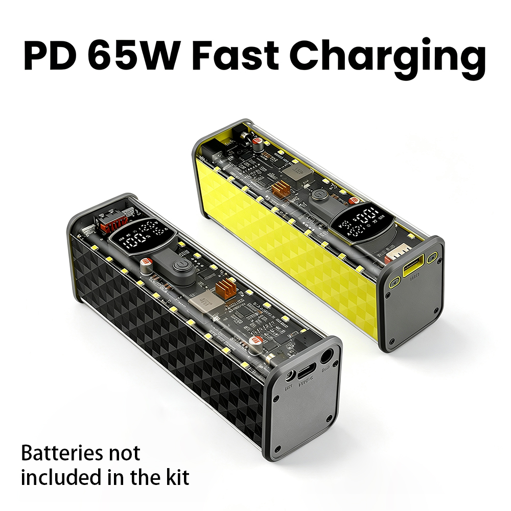 กล่องพาวเวอร์แบงค์ DIY PD 65W  - Power Banks บทวิจารณ์และราคา
