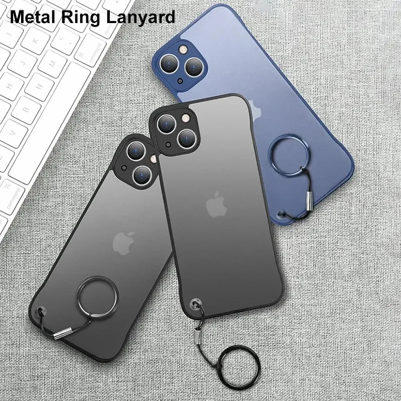 สําหรับIphone 16 15 14 Pro Max - Ultra Thin Frameless Phone Cover บทวิจารณ์และราคา