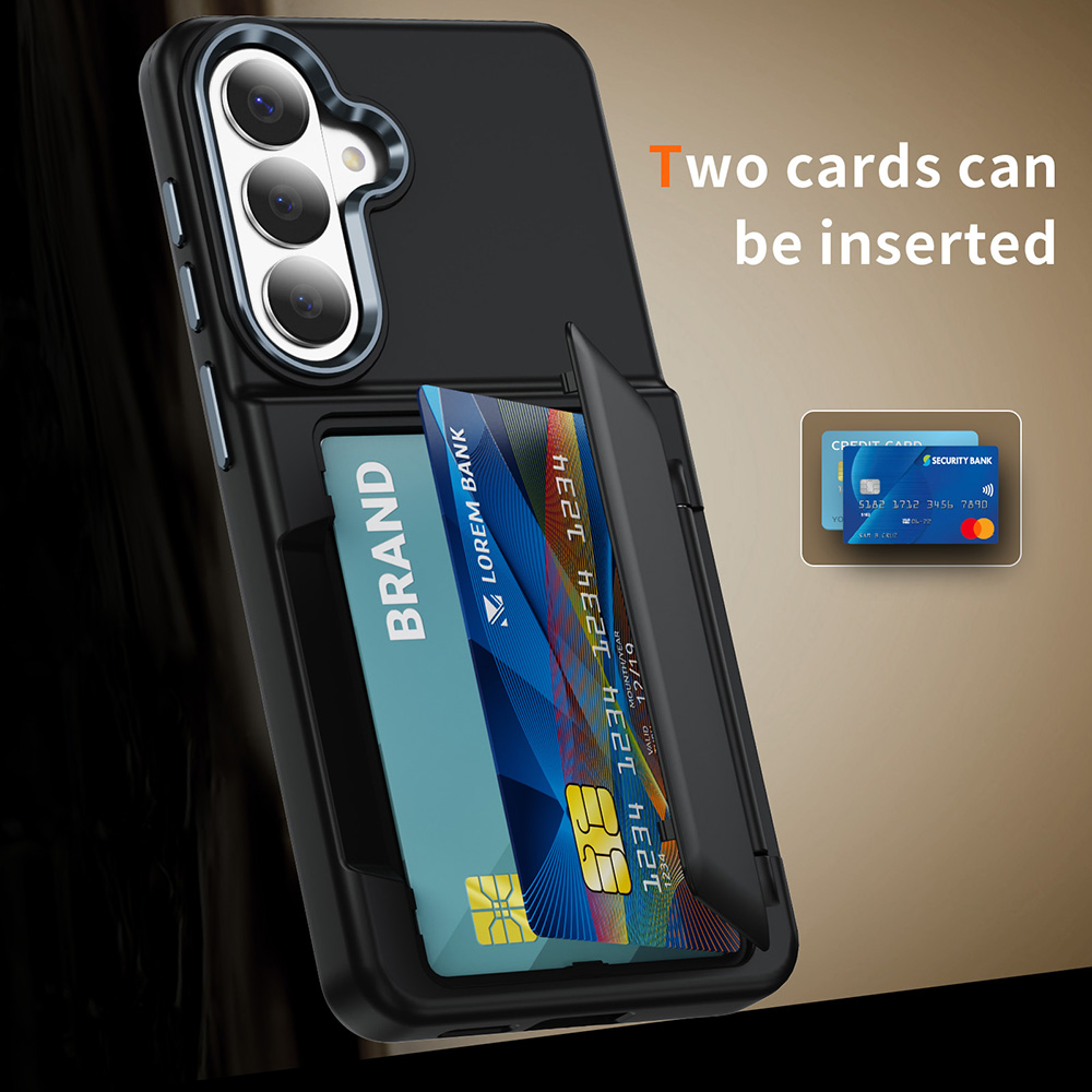 เคสโทรศัพท์แบบมีช่องใส่บัตร สำ - Leather Wallet Card Holder Phone Cover บทวิจารณ์และราคา